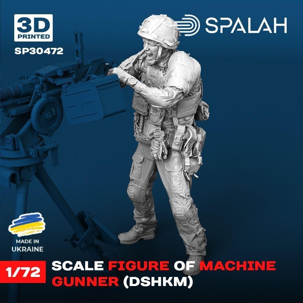 Spalah 1/72 DShK 12.7mm Machine Gun Shooter 3D Printed Kit