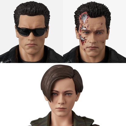 Medicom MAFEX T-800 and John Connor Action Figures Set 160mm