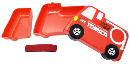 Skater Die-Cut Lunch Box 310ml Featuring TOMICA Fire Truck Design