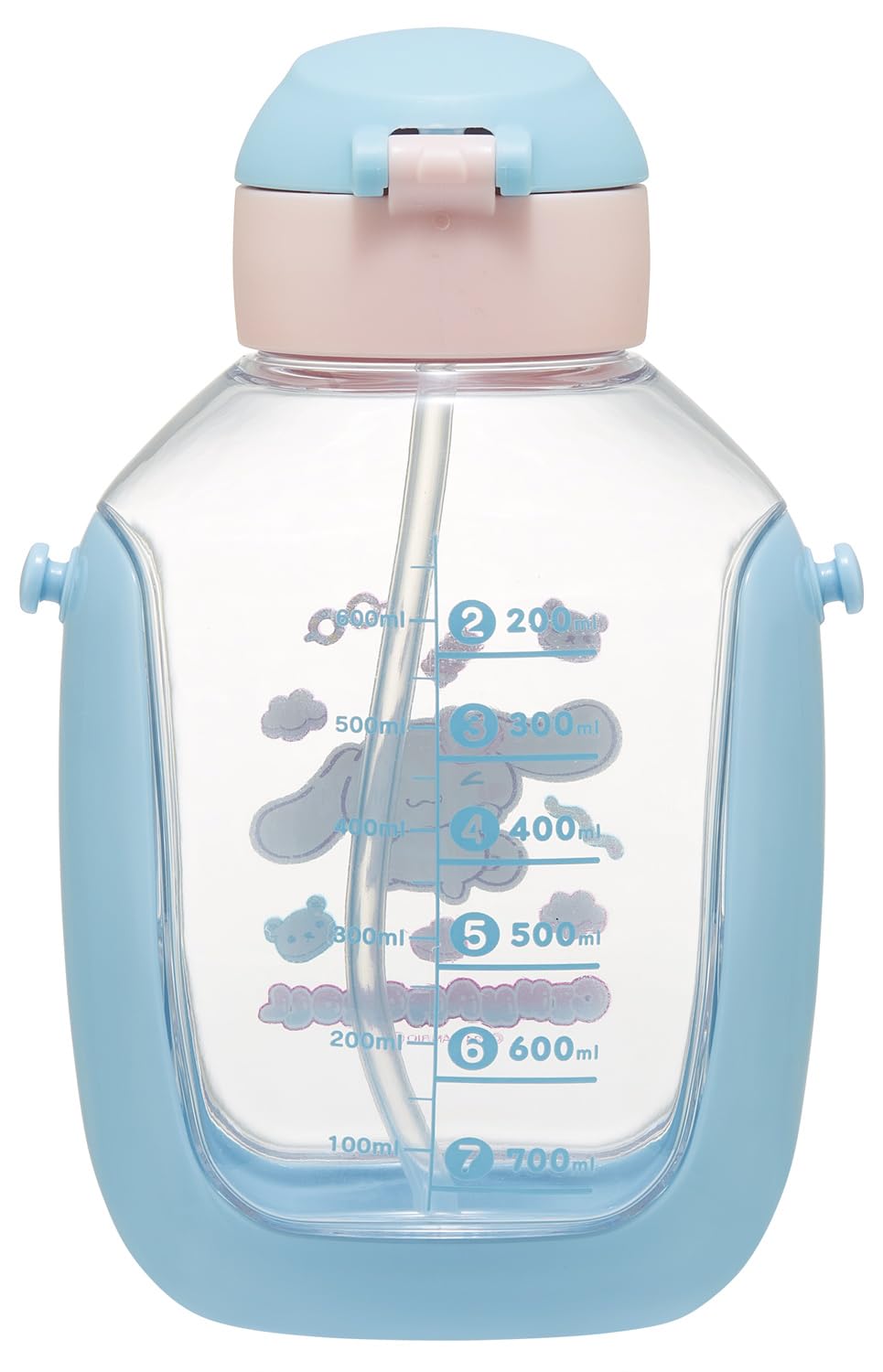 Skater One Push Straw Bottle with Shoulder Strap 780ml