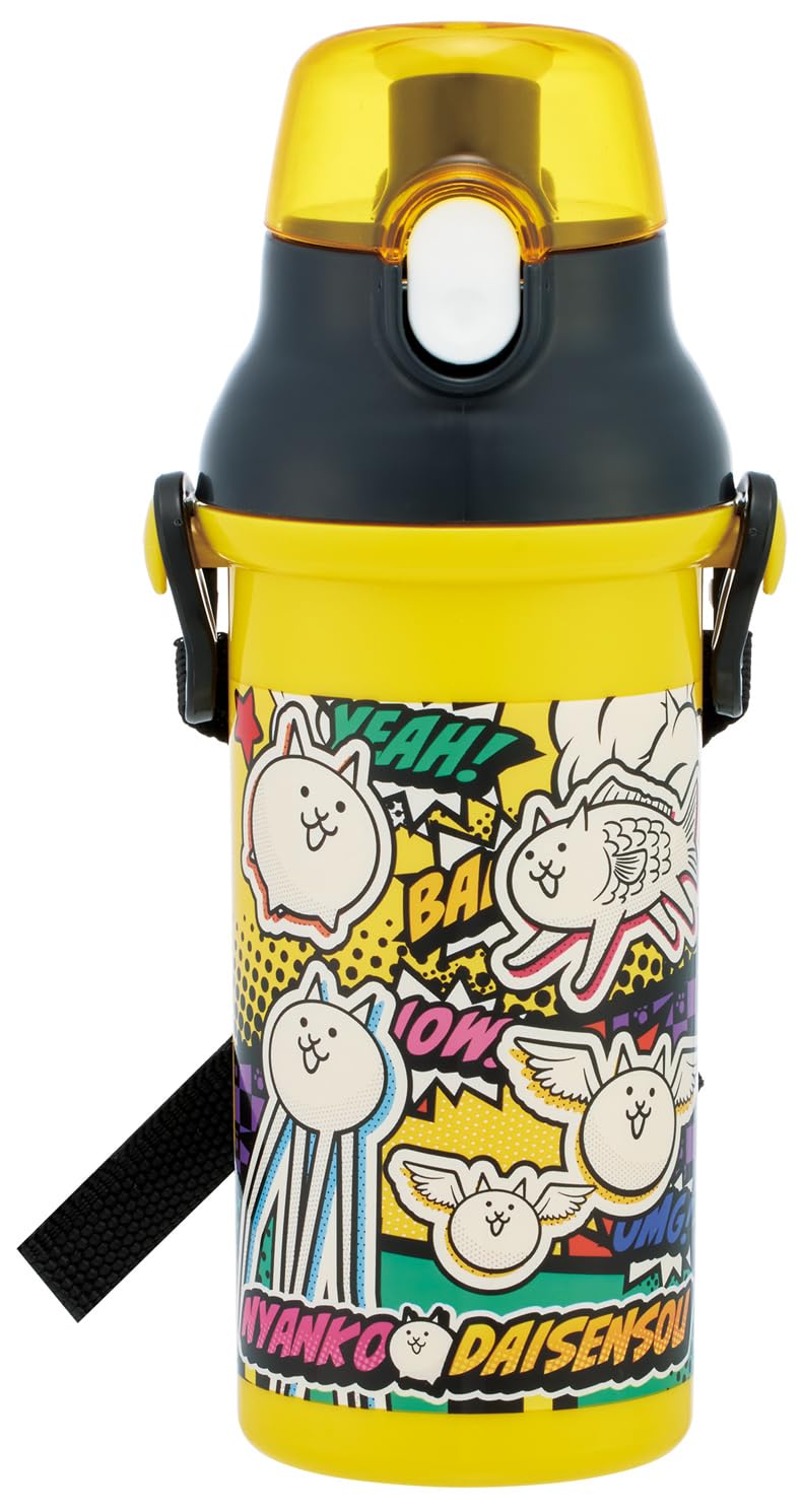 Skater Kids Water Bottle with One-Touch Lid 480ml