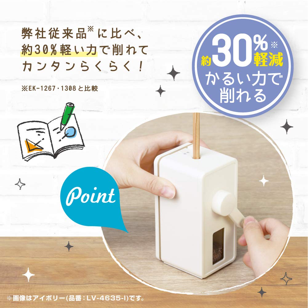 Sonic Manual Pencil Sharpener Slim Vertical Blue LV-4635-B