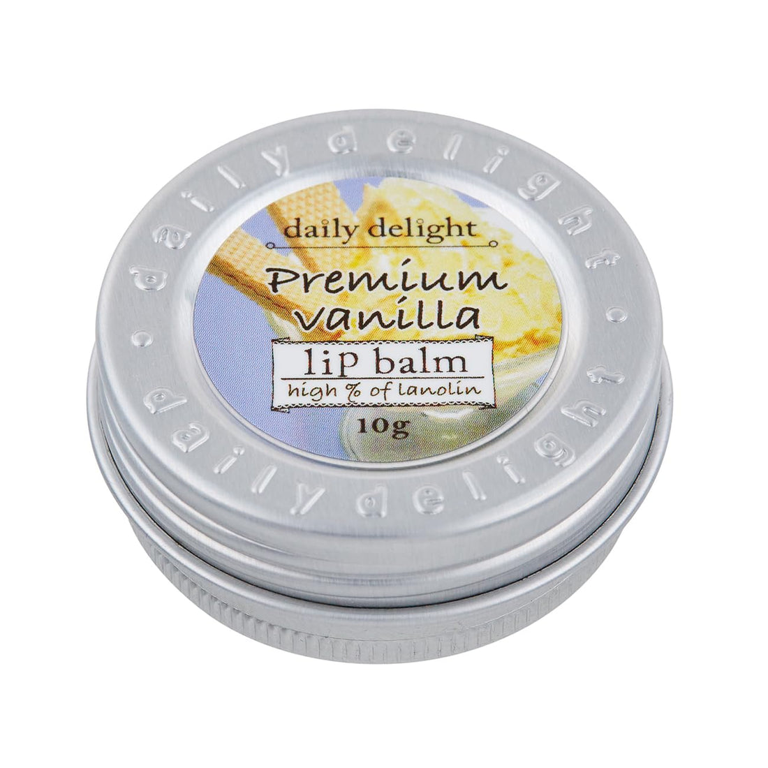 daily delight Lip Balm Premium Vanilla 10g Moisturizing Formula