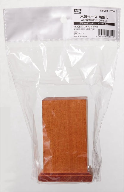 GSI Creos Wooden Display Base Square L 60mm for Hobby Models