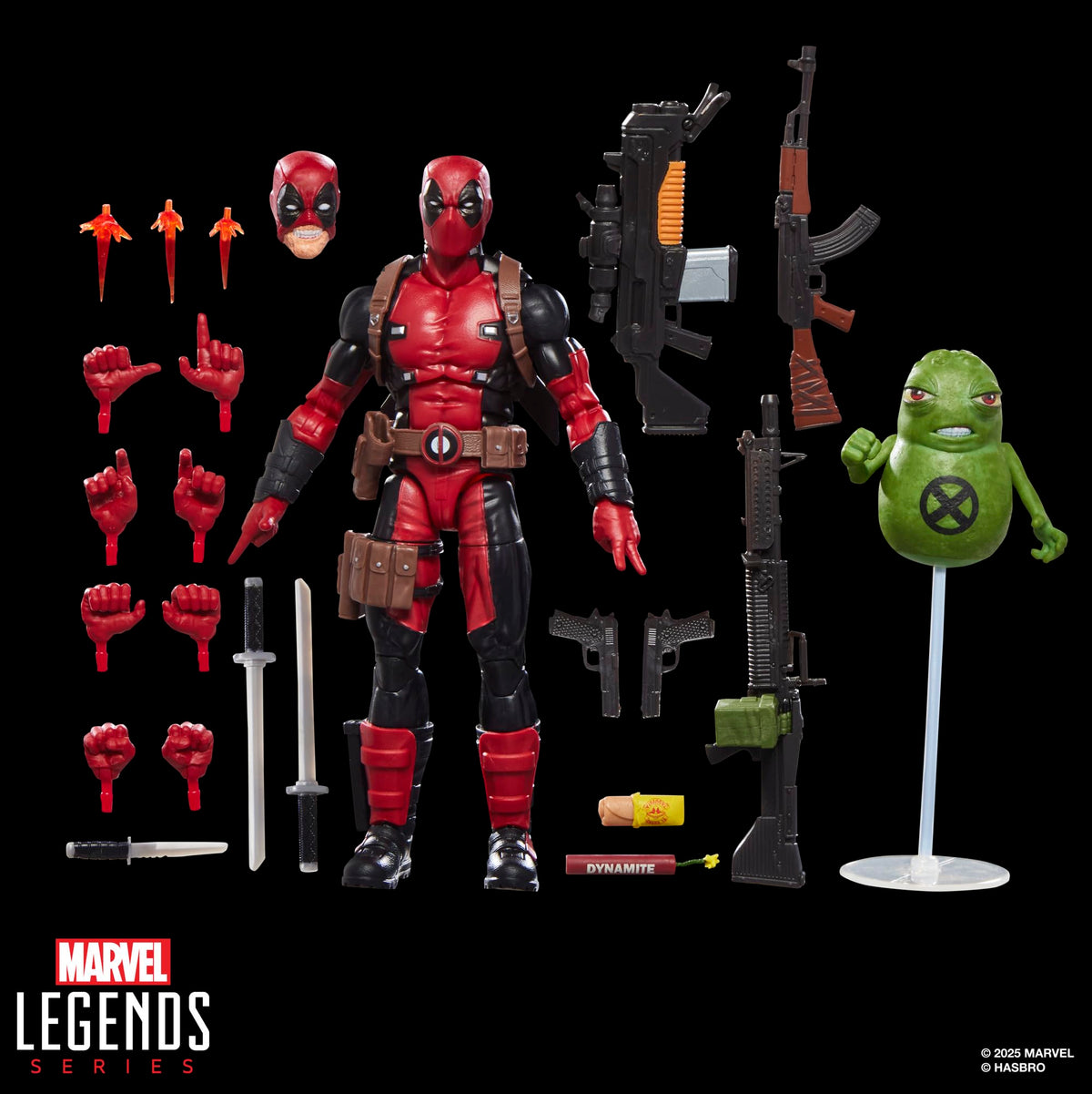 Hasbro Marvel Legends Deadpool Deluxe Action Figure 15cm with 24 Accessories