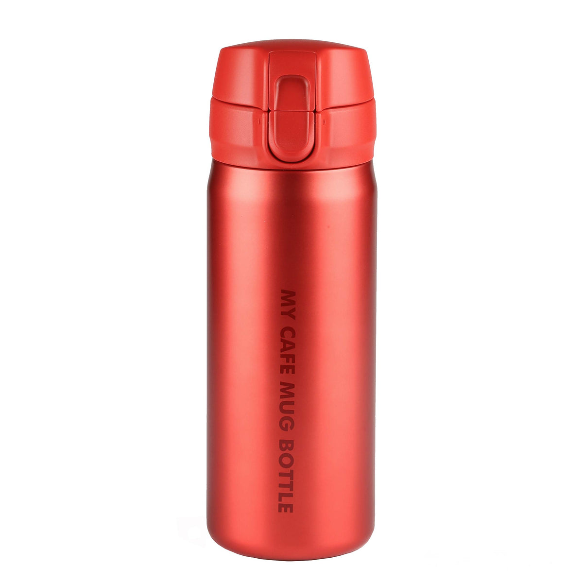 Paarukinzoku Slim Water Bottle 350ml with One-Touch Lid in Matte Red