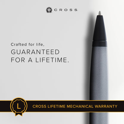 Cross Ballpoint Pen Matte Gray Smooth Writing Experience