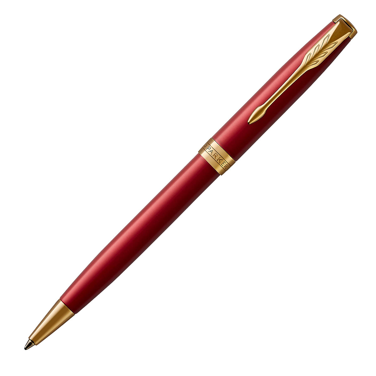 PARKER Sonnet Ballpoint Pen Red GT Medium Point Gift Boxed
