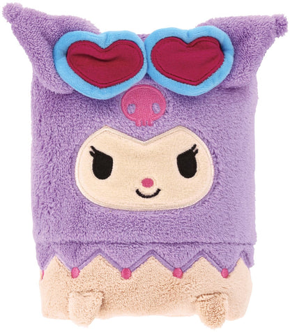 Skater Hair Drying Towel 40x100cm Quick-Dry Sanrio Kuromi Design