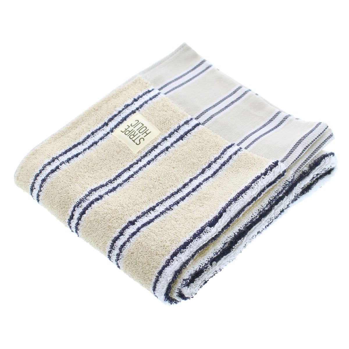 Tanaka Sangyo Imabari Towel Face Towel Stripe Holic Beige 34x80cm