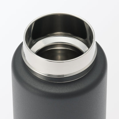 MUJI Vacuum Insulated Bottle with Handle 750mL Black