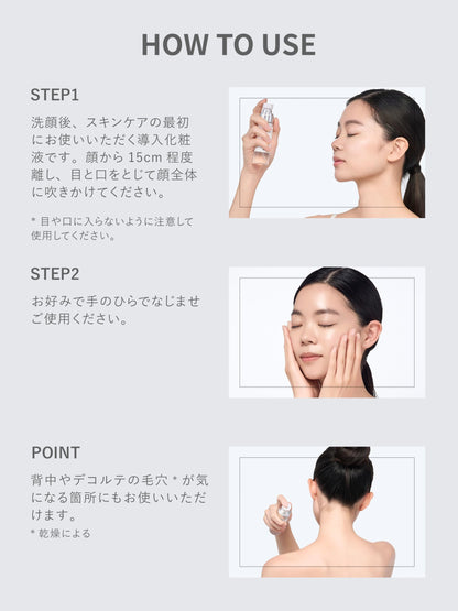SHIMBI PHA 12% and Mandelic Acid 2% Mist 60ml for Japanese Skincare