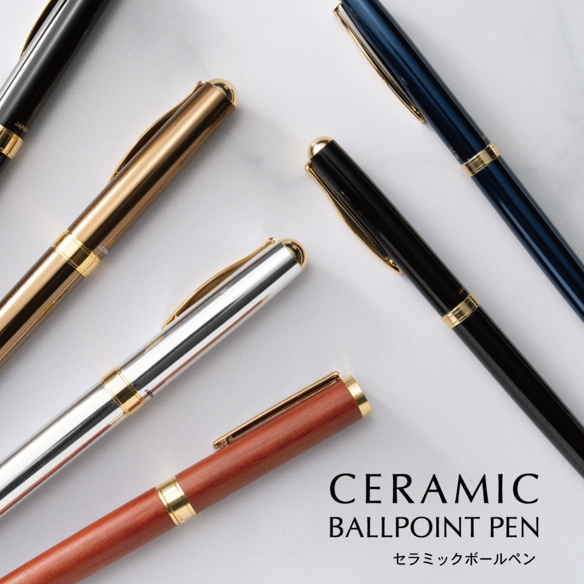 Kyocera Ceramic Ballpoint Pen with Smooth Ink Flow in Black