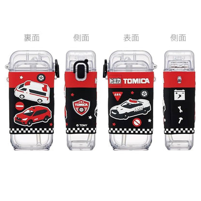 Skater Square Straw Bottle M 450ml with Shoulder Strap