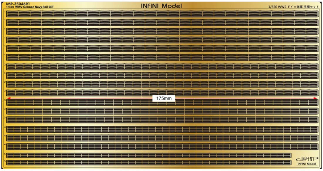 Infini Model 1/350 Scale German Navy Handrail Detail Parts Set