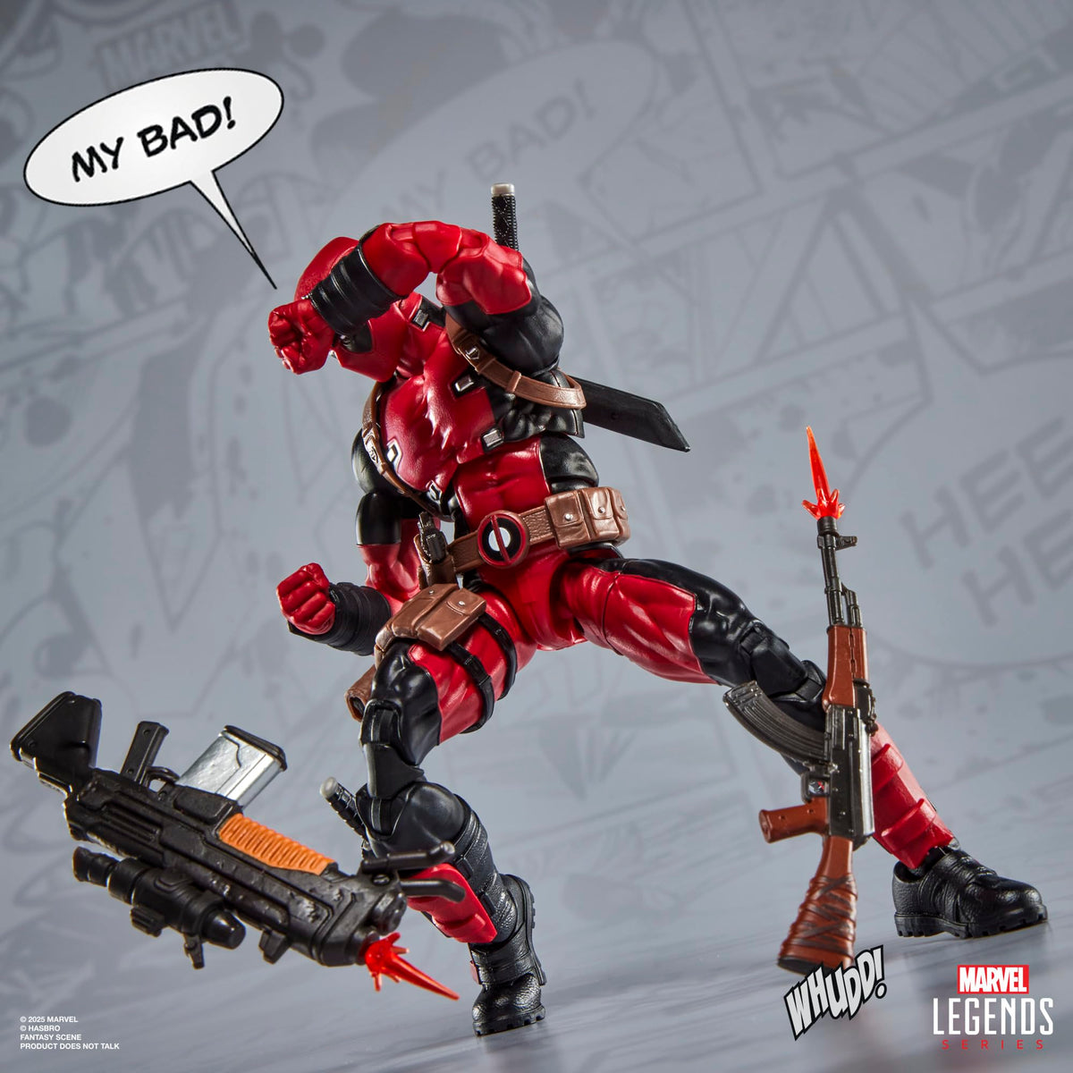 Hasbro Marvel Legends Deadpool Deluxe Action Figure 15cm with 24 Accessories