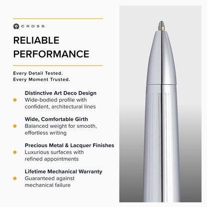 Cross Townsend Chrome Ballpoint Pen for Elegant Writing