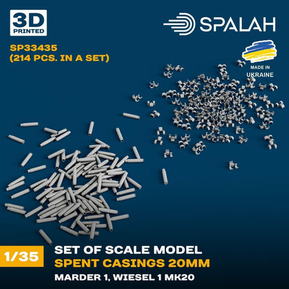 Spalah 1/35 NATO 20mm Shell Casings &amp; Belt Links 214 Pieces