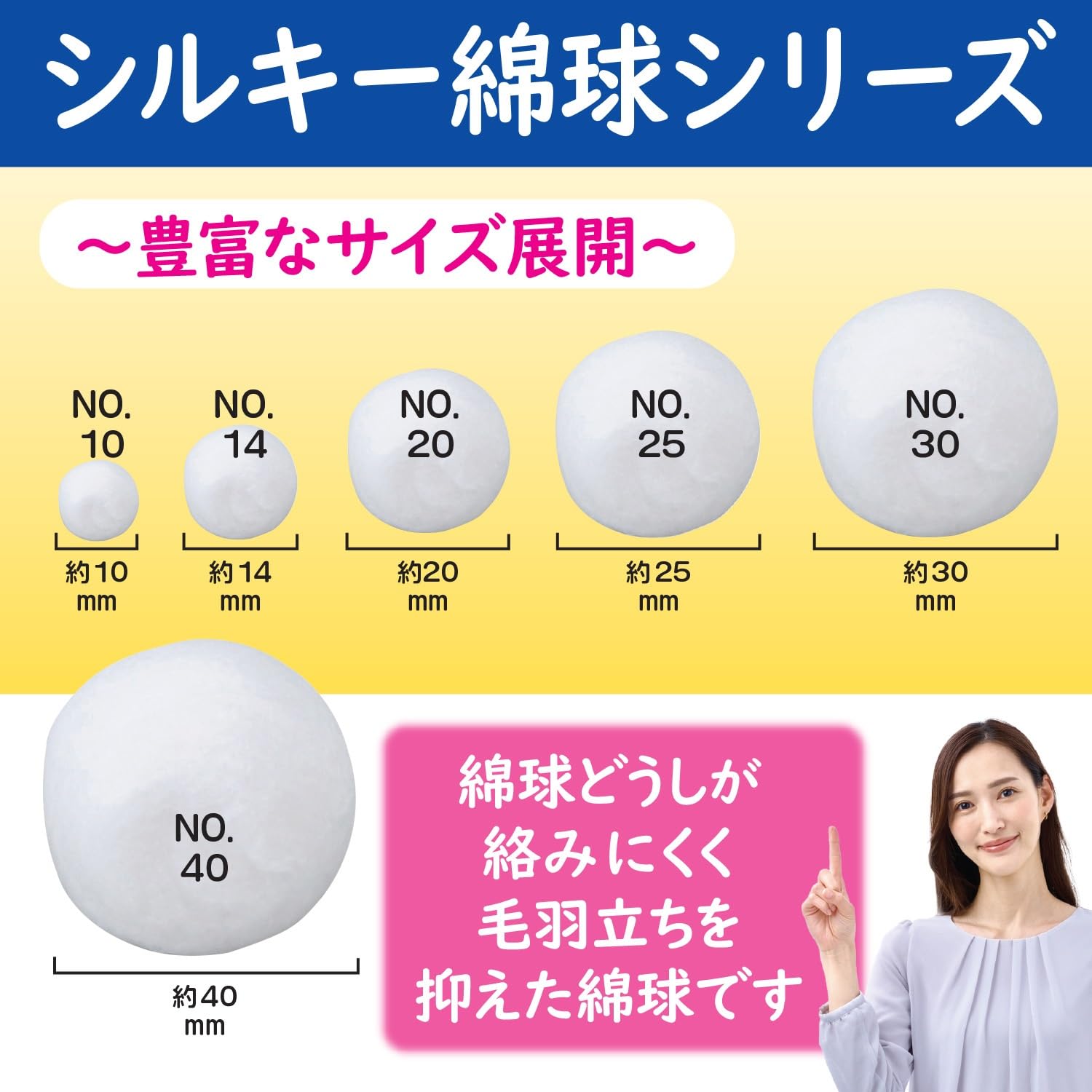Hakujuuji Cotton Balls No.14 50g Gentle and Absorbent
