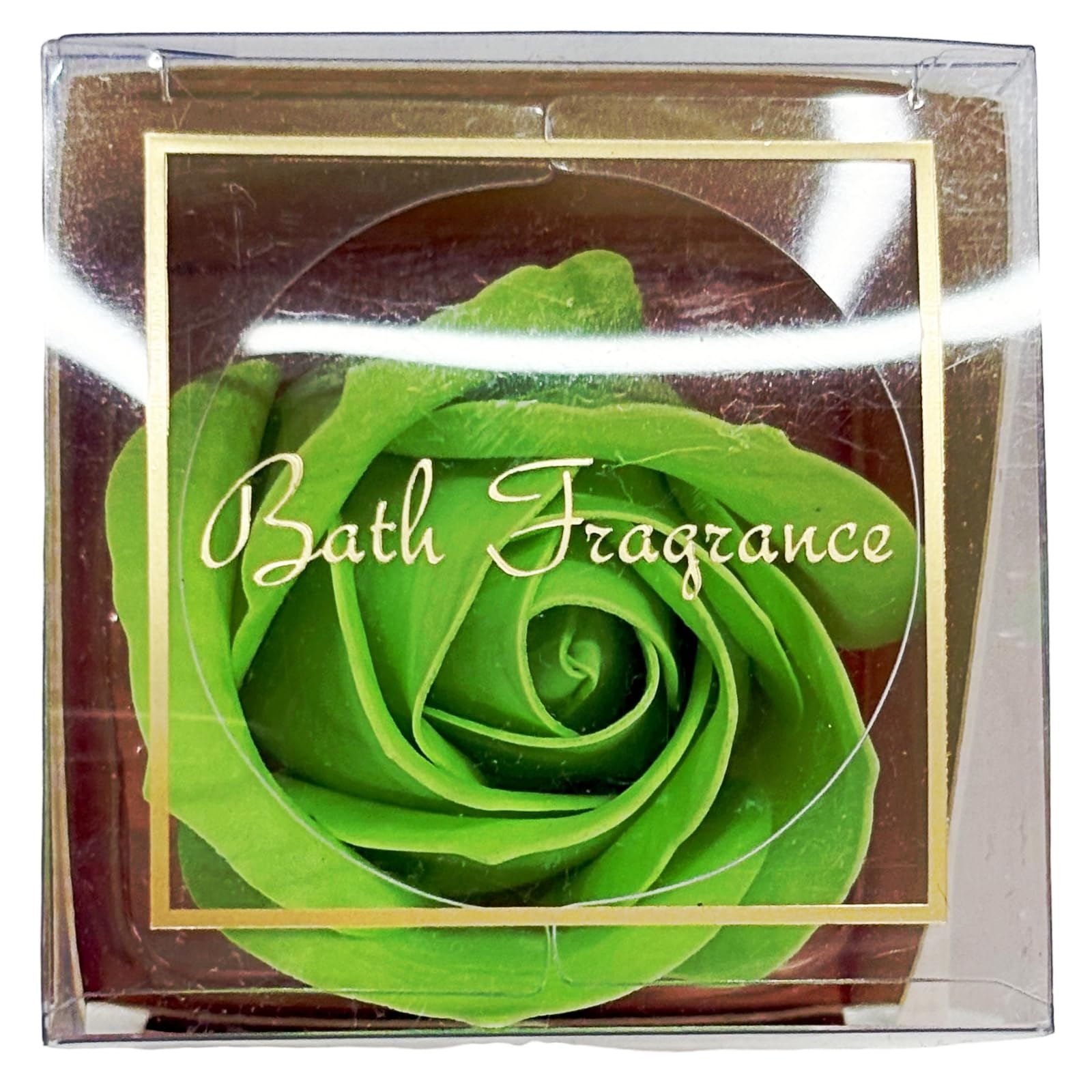 Q-FLA Bath Soak Soap Flower Set for Gifts 12 Pieces Green