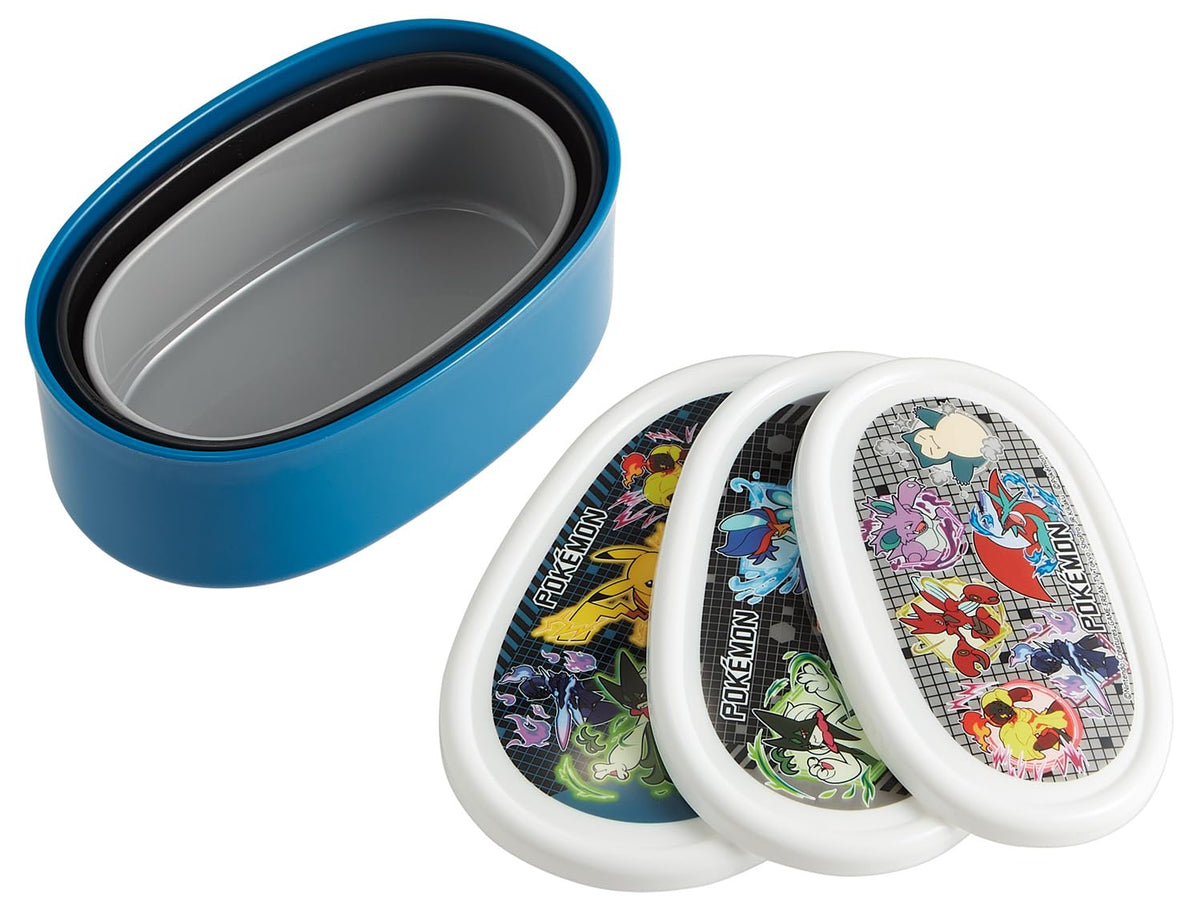 Skater Lunch Box Set with Antibacterial Features for Kids