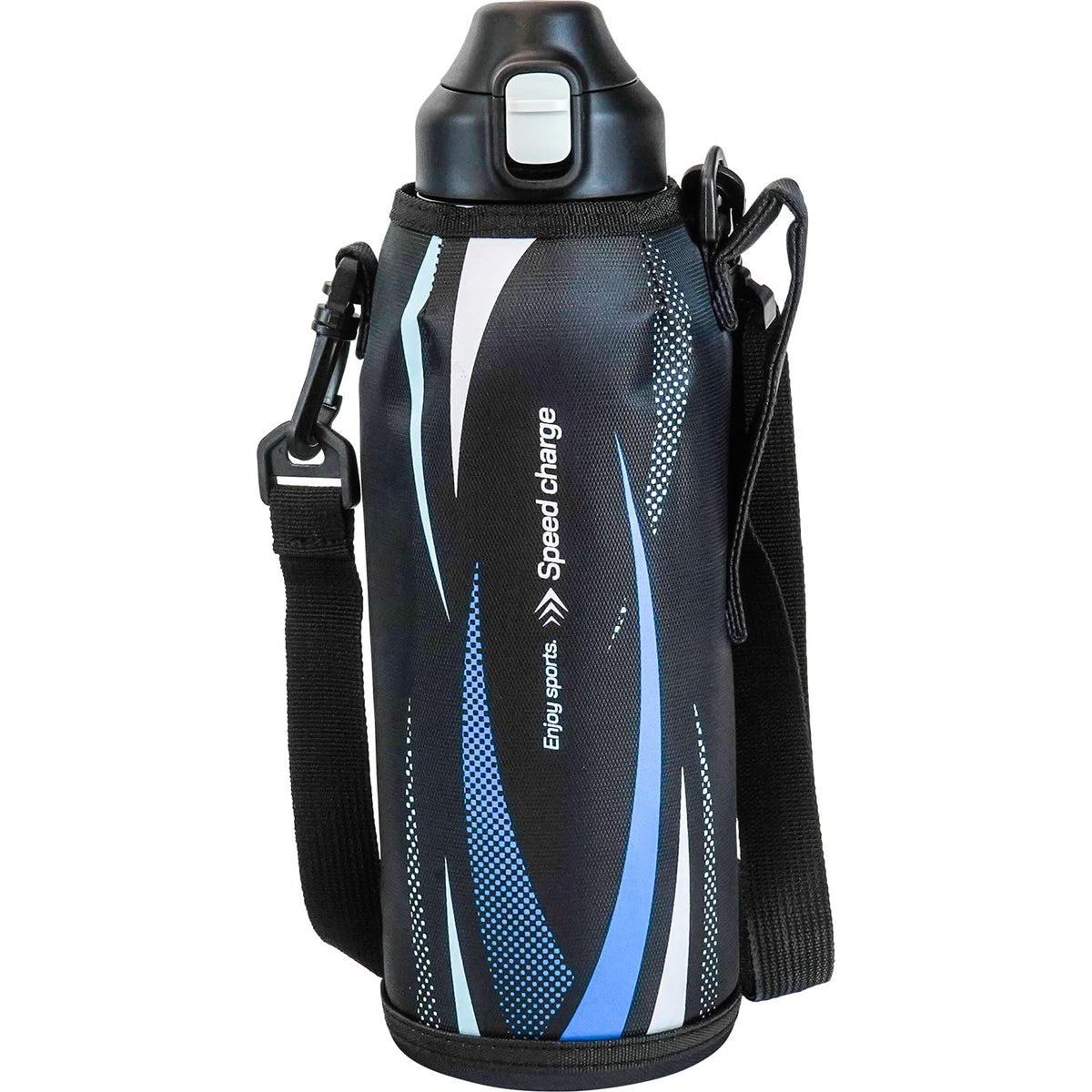 Wahei Freiz Kids Water Bottle One-Touch 1.5L Black