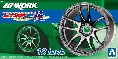 AOSHIMA 1/24 The Tuned Parts Series Work Emotion CR Extreme 18 Inch Model Parts