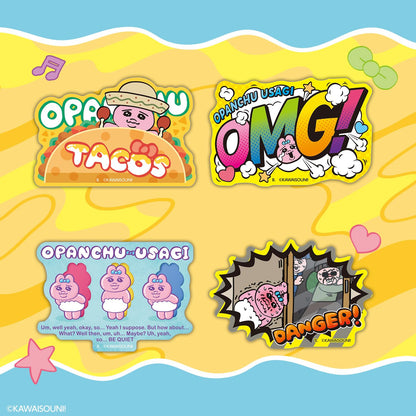 BANDAI O-Panchu Usagi Die-Cut Sticker Set 20 Pieces