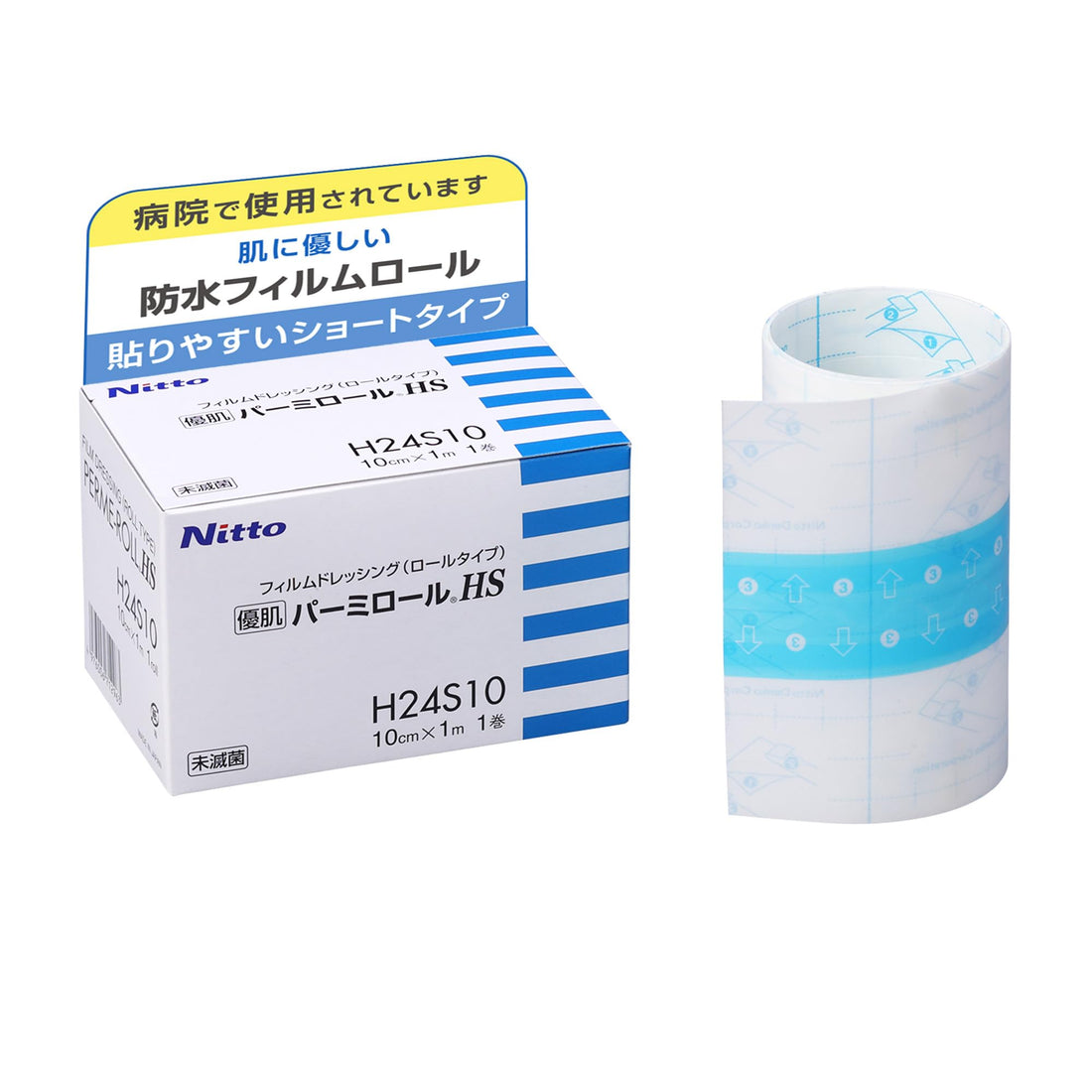 Nitoms Permi Roll HS Waterproof Film 10cm x 1m Gentle on Skin