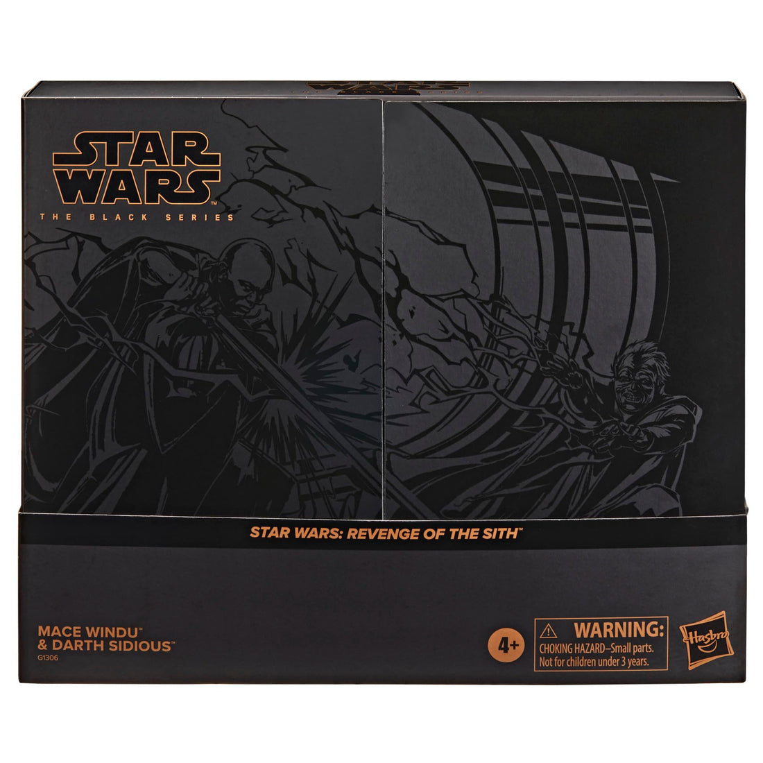 Hasbro Star Wars Black Series Mace Windu and Darth Sidious Action Figures Set