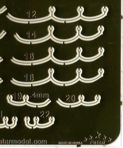 Five Star Model 1/350 Etched Footrope Parts for Ship Models