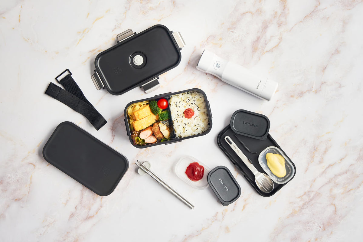 ZWILLING Fresh Save Vacuum Lunch Box Black with Sauce Containers