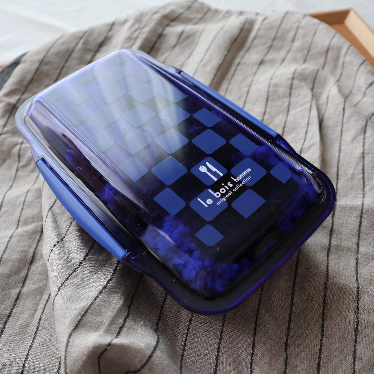 Komorijushi Lunch Box Dome Shape 750ml Blue Made in Japan