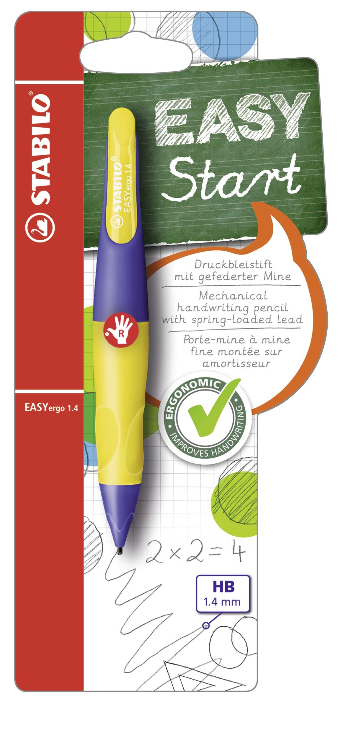 STABILO Easy Ergo Mechanical Pencil 1.4mm Right-Handed Yellow