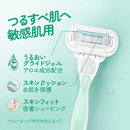Gillette Venus Sensitive Skin Razor with 3 Replacement Blades