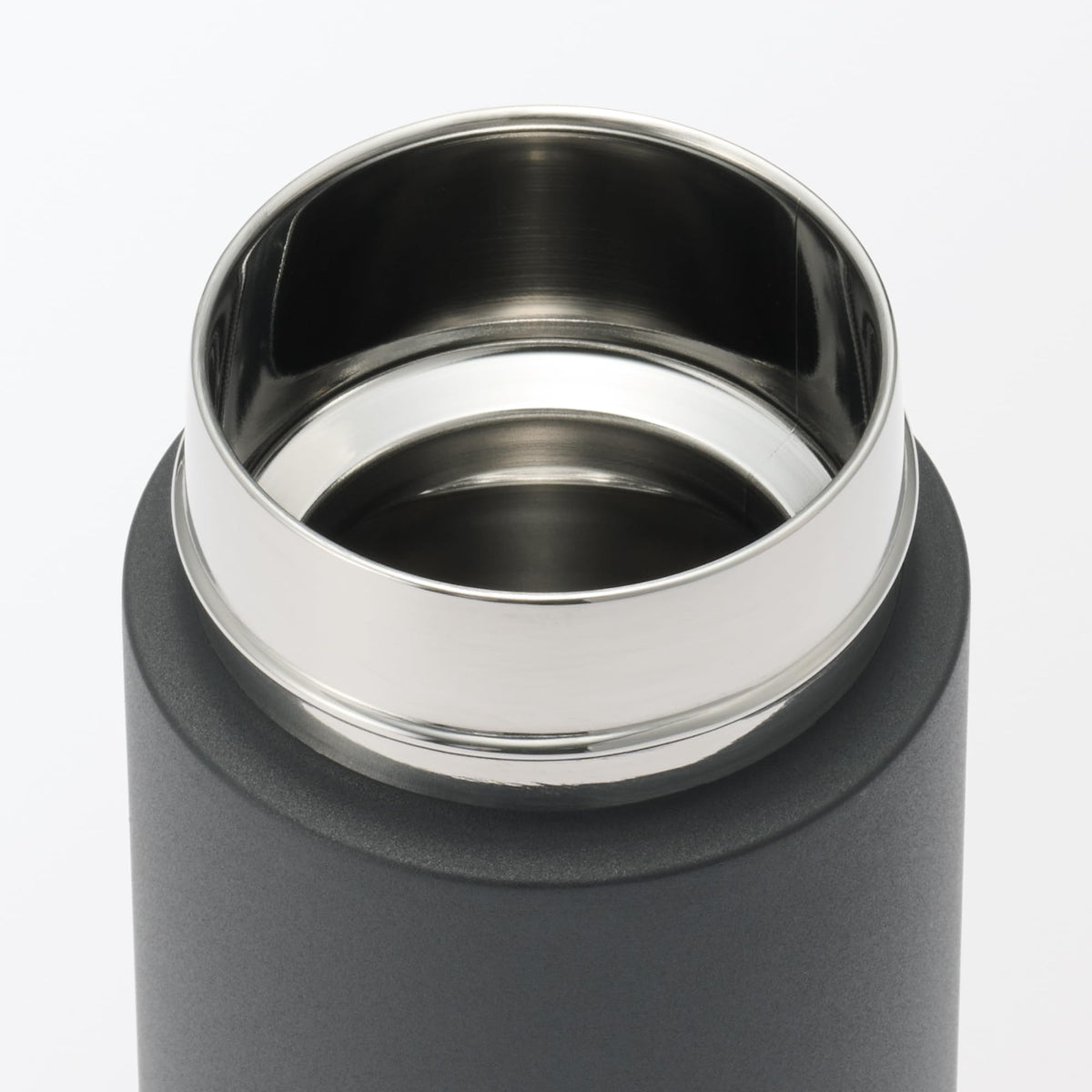 Mujirushiryouhin Vacuum Insulated Bottle with Handle 500mL Black