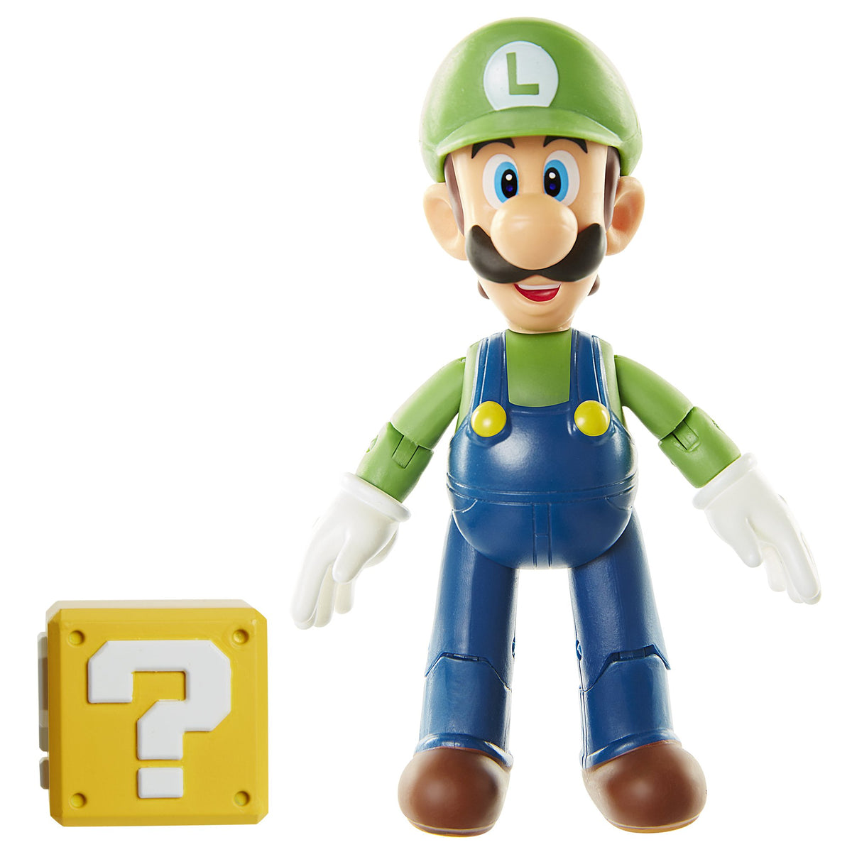 Sanei Super Mario Figure Collection Plus Luigi with Mystery Block