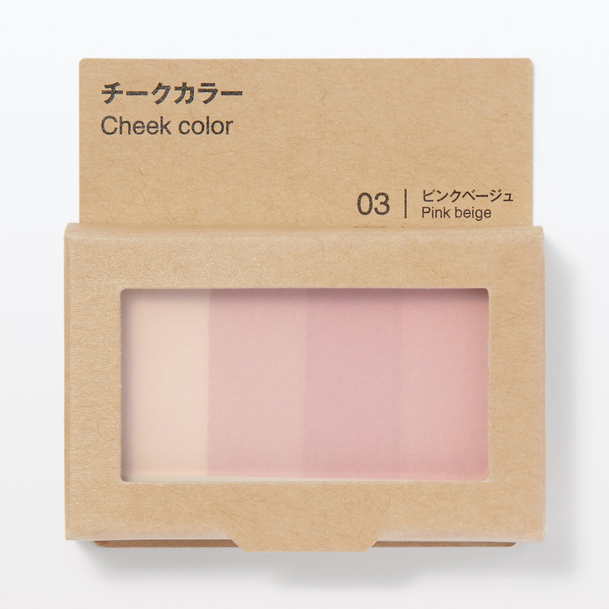 Mujirushiryouhin Blush Color Pink Beige 4.7g for Natural Glow