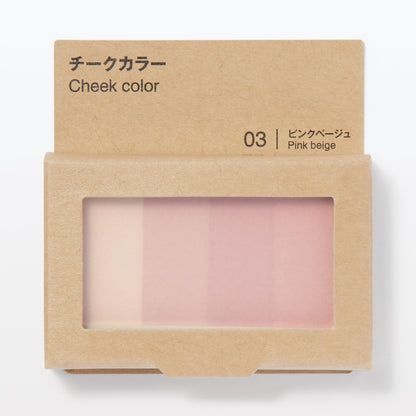 Mujirushiryouhin Blush Color Pink Beige 4.7g for Natural Glow