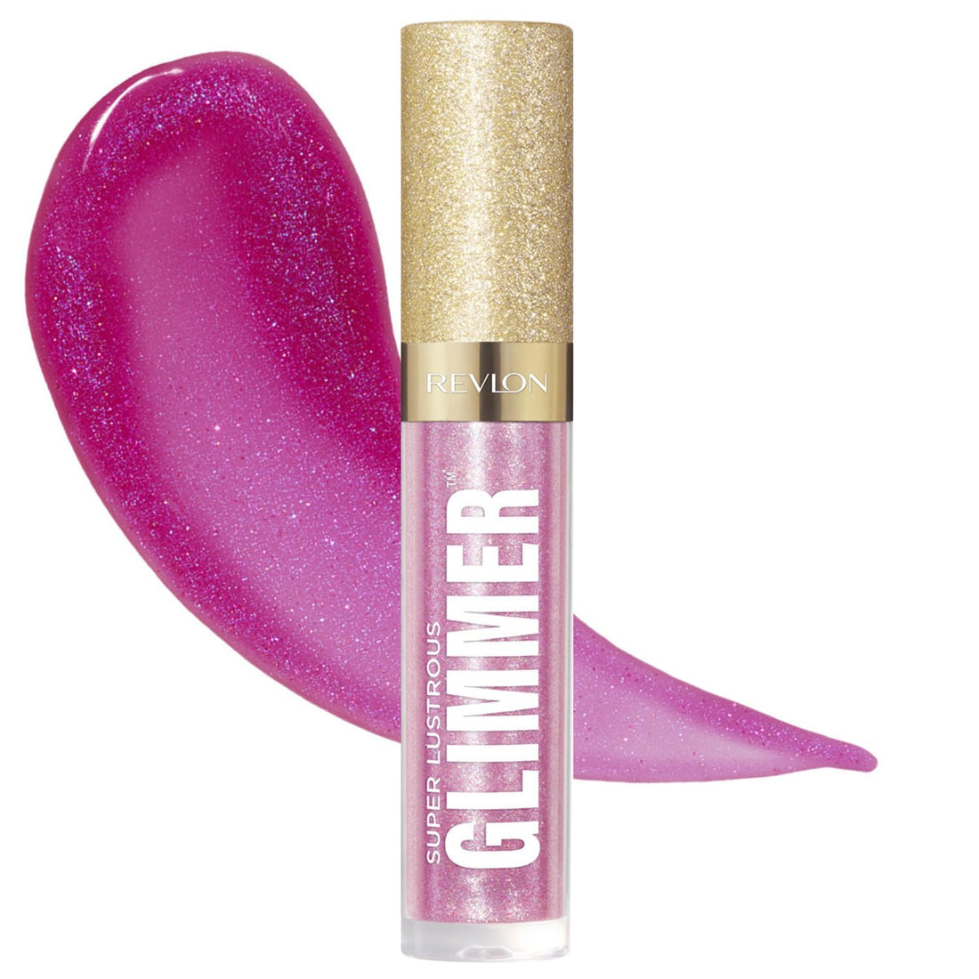 REVLON Super Lustrous Glimmer Gloss 3.8mL Hydrating Lip Gloss Pure Berry