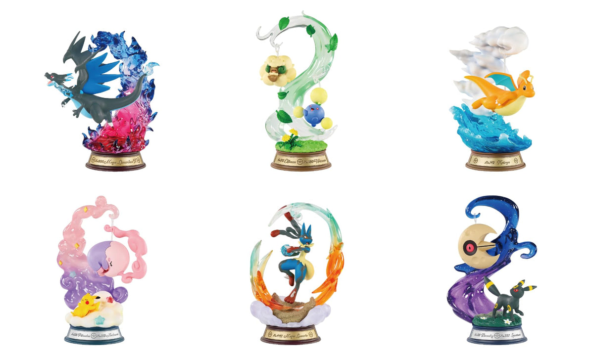 RE-MENT Pokémon SWING VIGNETTE Collection 4: A Moment with Swaying Pokémon, 1 Box, H130 × W70 × D70 mm, PVC