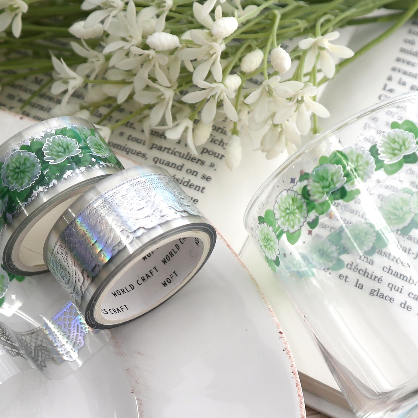 World Craft Masking Tape Rainbow Aurora Foil 20mm