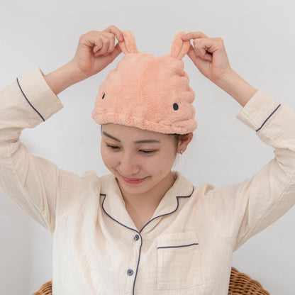 LIV HEART Hair Cap Animal Quick-Dry Towel for Soft Comfort