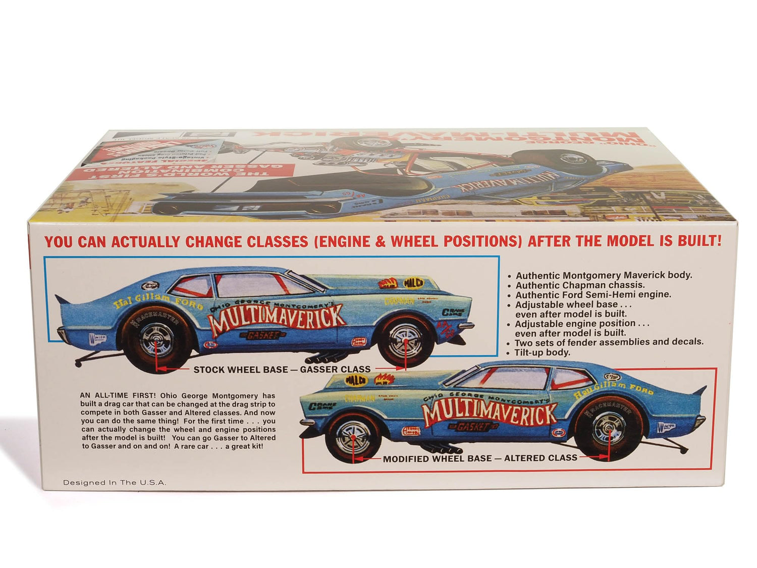 MPC 1/25 Ohio George Montgomery Multi Maverick Fun Car Model Kit