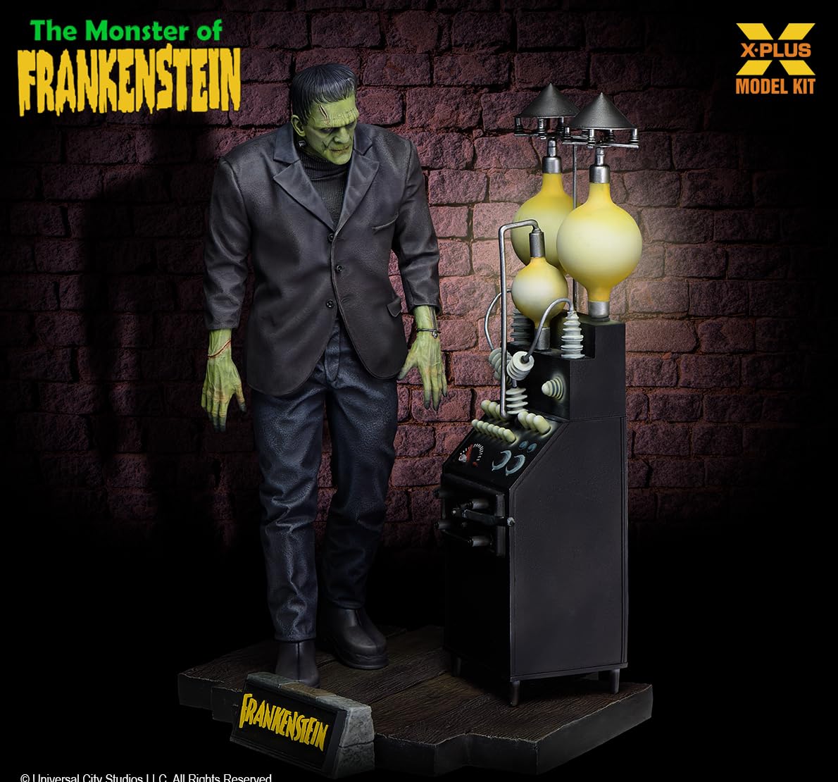 X PLUS Frankenstein Monster 1/8 Scale Unpainted Plastic Model Kit