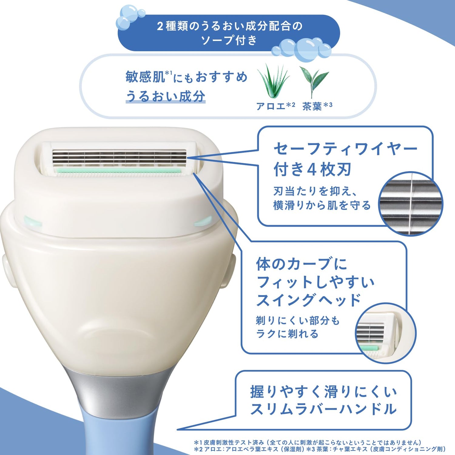 Schick Moisture Soap Shaver Holder with Blade for Body Grooming