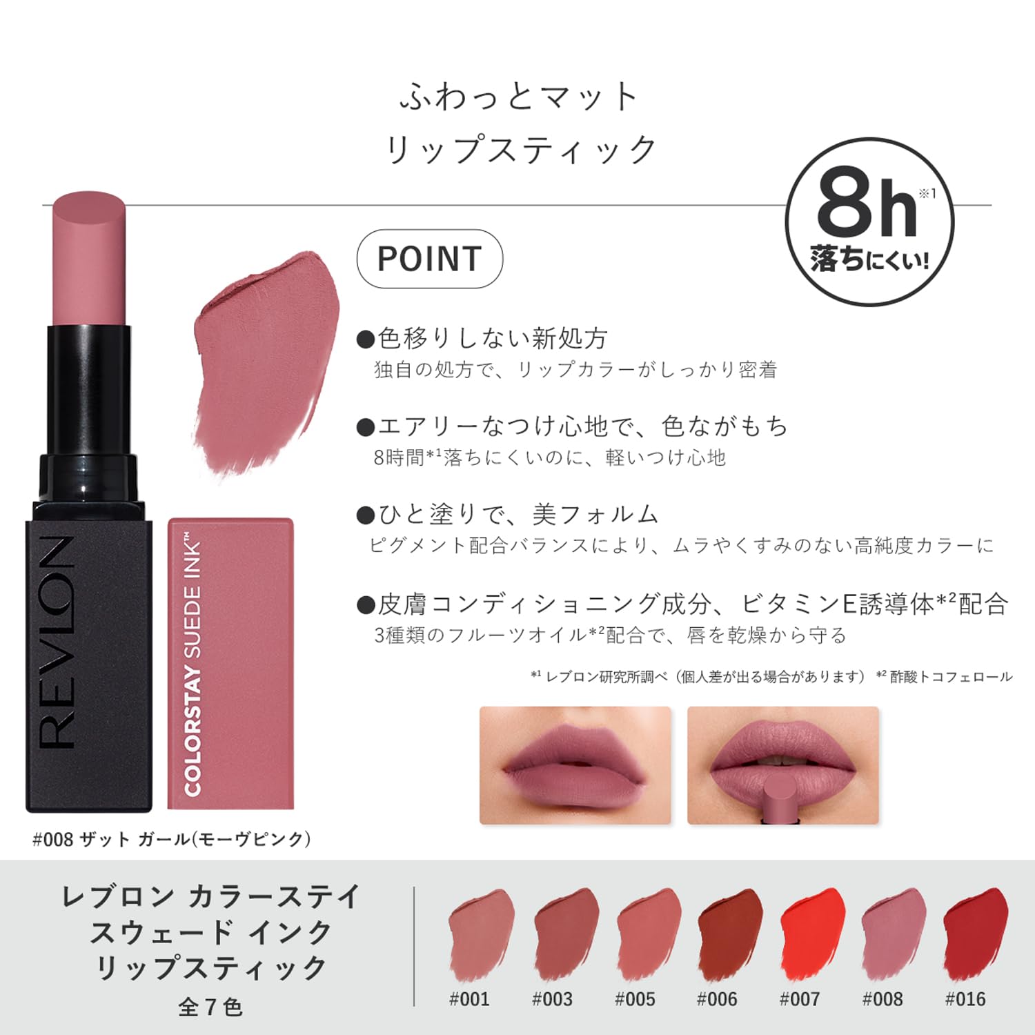 REVLON ColorStay Suede Ink Lipstick Long-Wearing Matte Finish 2.55g