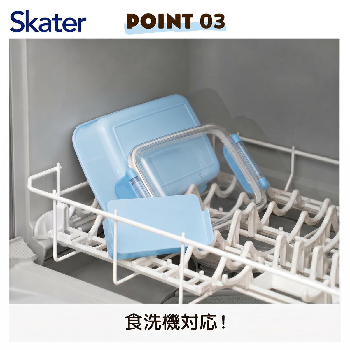 Skater Kids Lunch Box Dome Shape 450ml Made in Japan