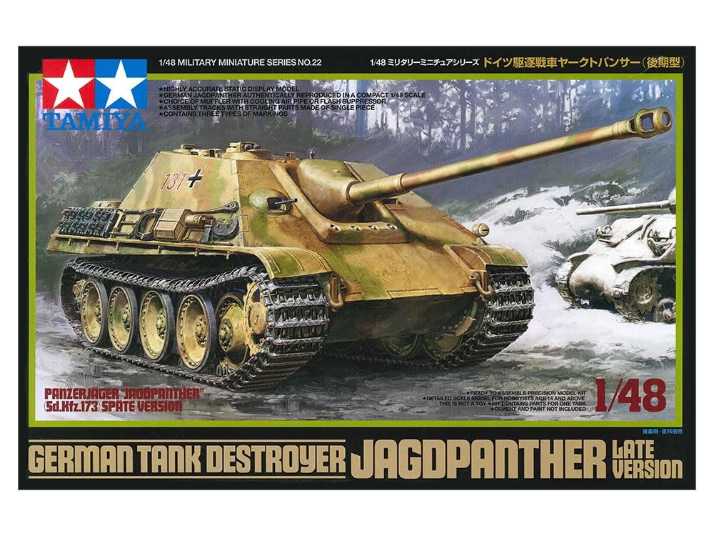 TAMIYA 1/48 German Jagdpanther Late Production Model Kit