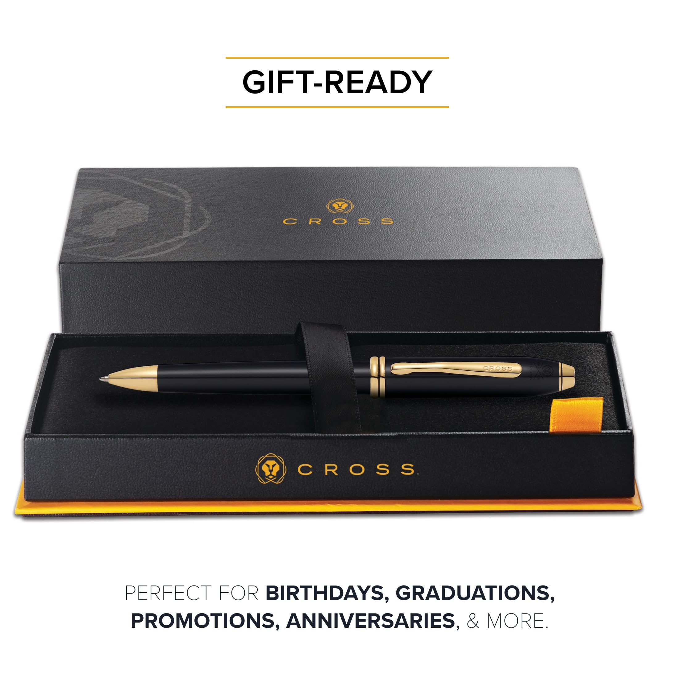 Cross Townsend Black Lacquer Ballpoint Pen